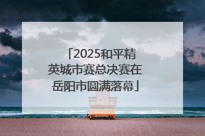 2025和平精英城市赛总决赛在岳阳市圆满落幕