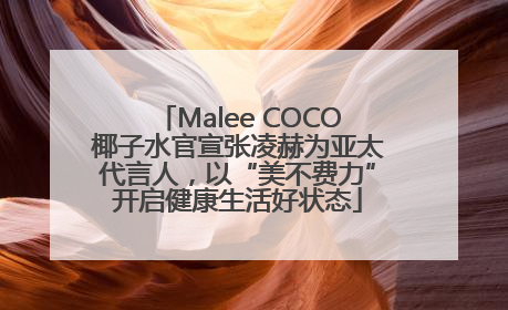 Malee COCO椰子水官宣张凌赫为亚太代言人,以“美不费力”开启健康生活好状态