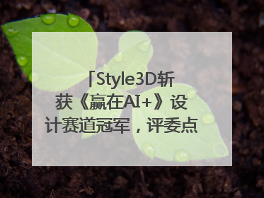 Style3D斩获《赢在AI+》设计赛道冠军，评委点评：AI+3D技术世界第一